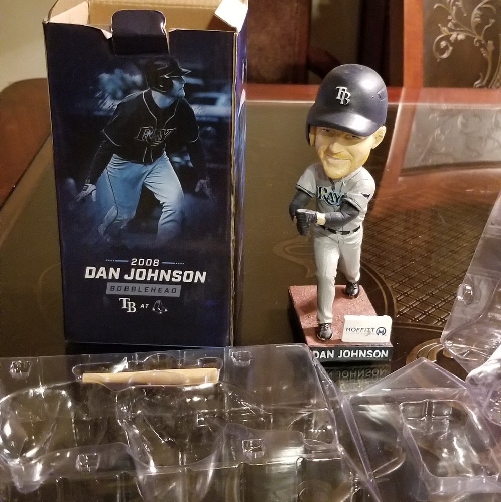 2008 Tampa Bay Rays Moffett Dan Johnson Bobblehead
